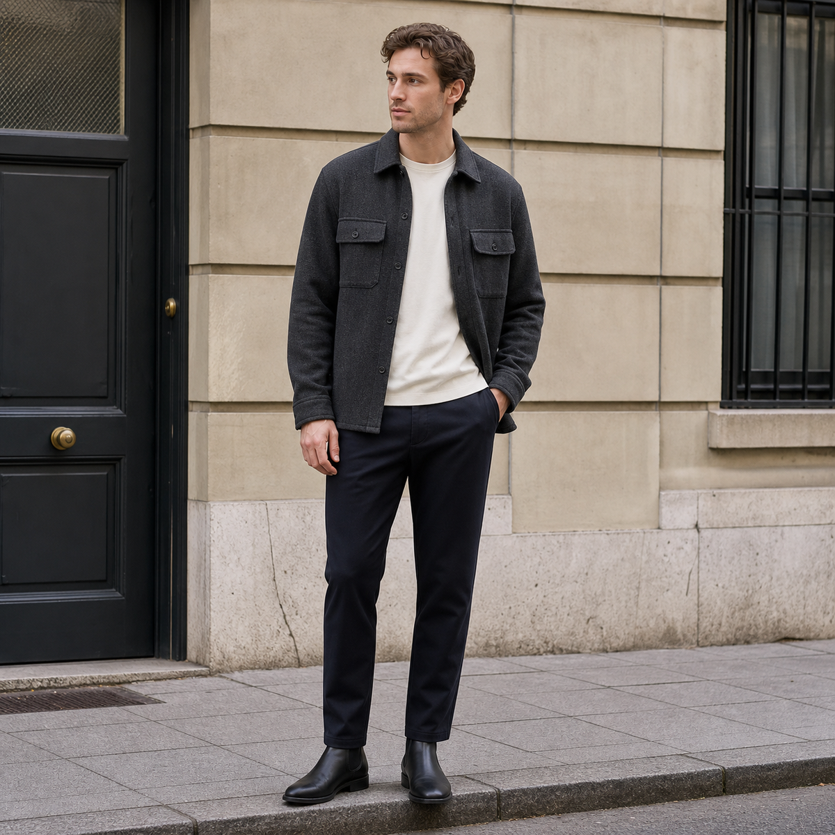 Popokid - Oliver Textured Overshirt