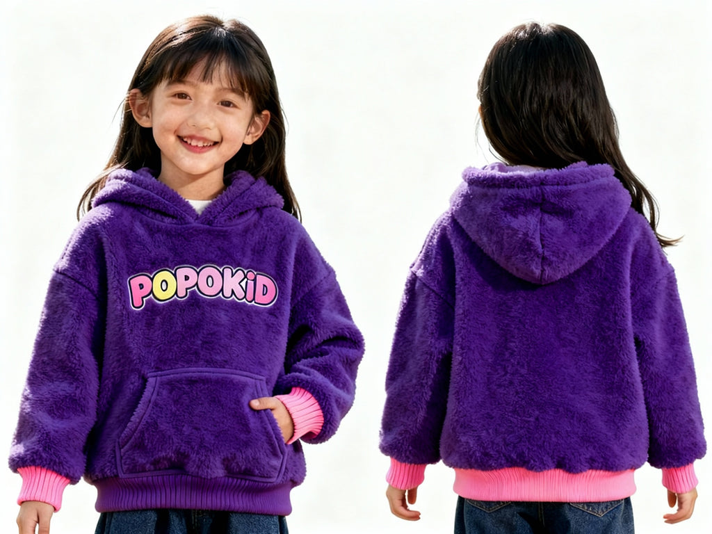 POPOKID Cozy Teddy Kids Hoodie
