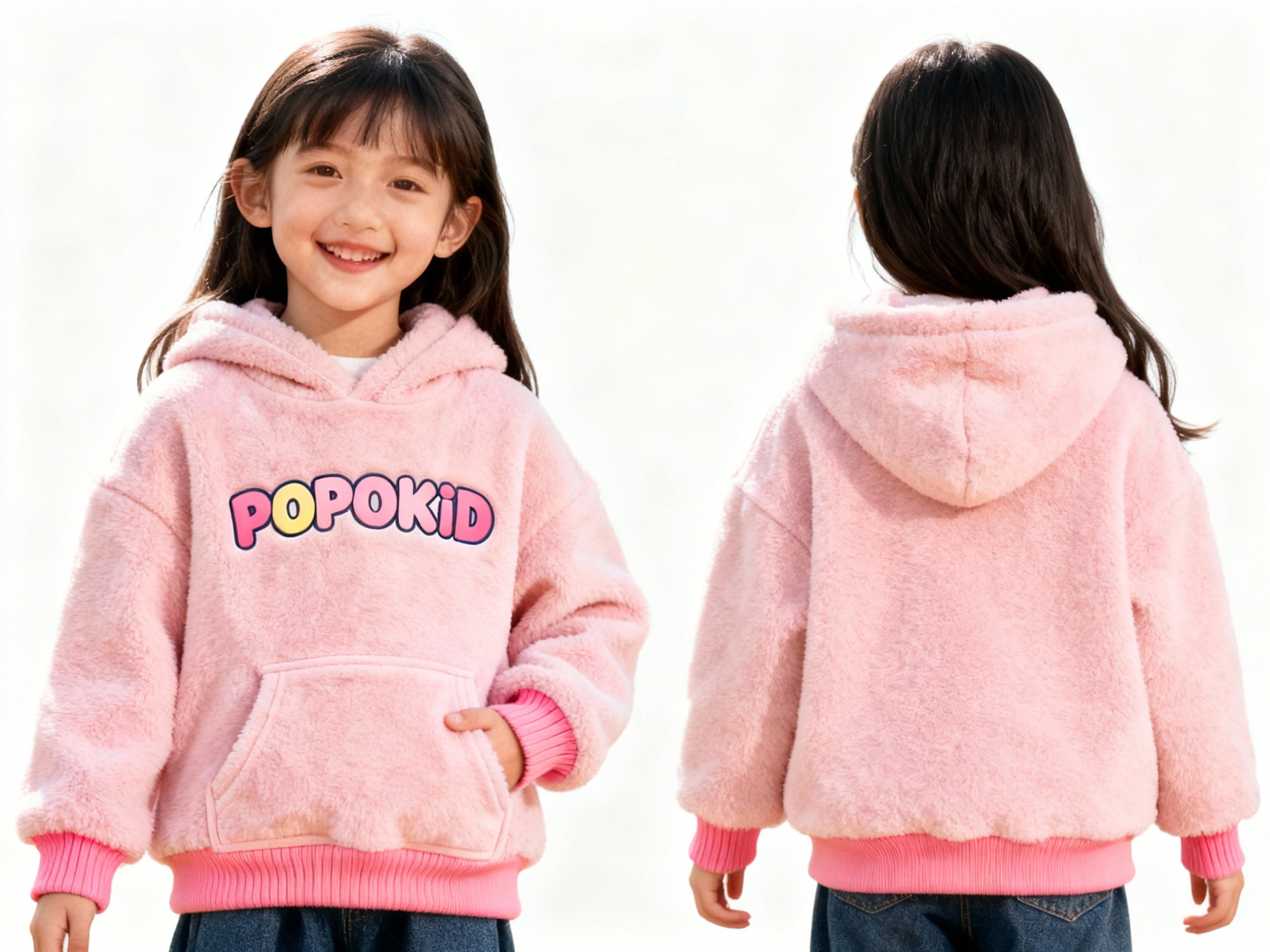 POPOKID Cozy Teddy Kids Hoodie