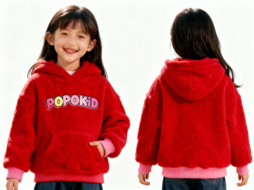 POPOKID Cozy Teddy Kids Hoodie