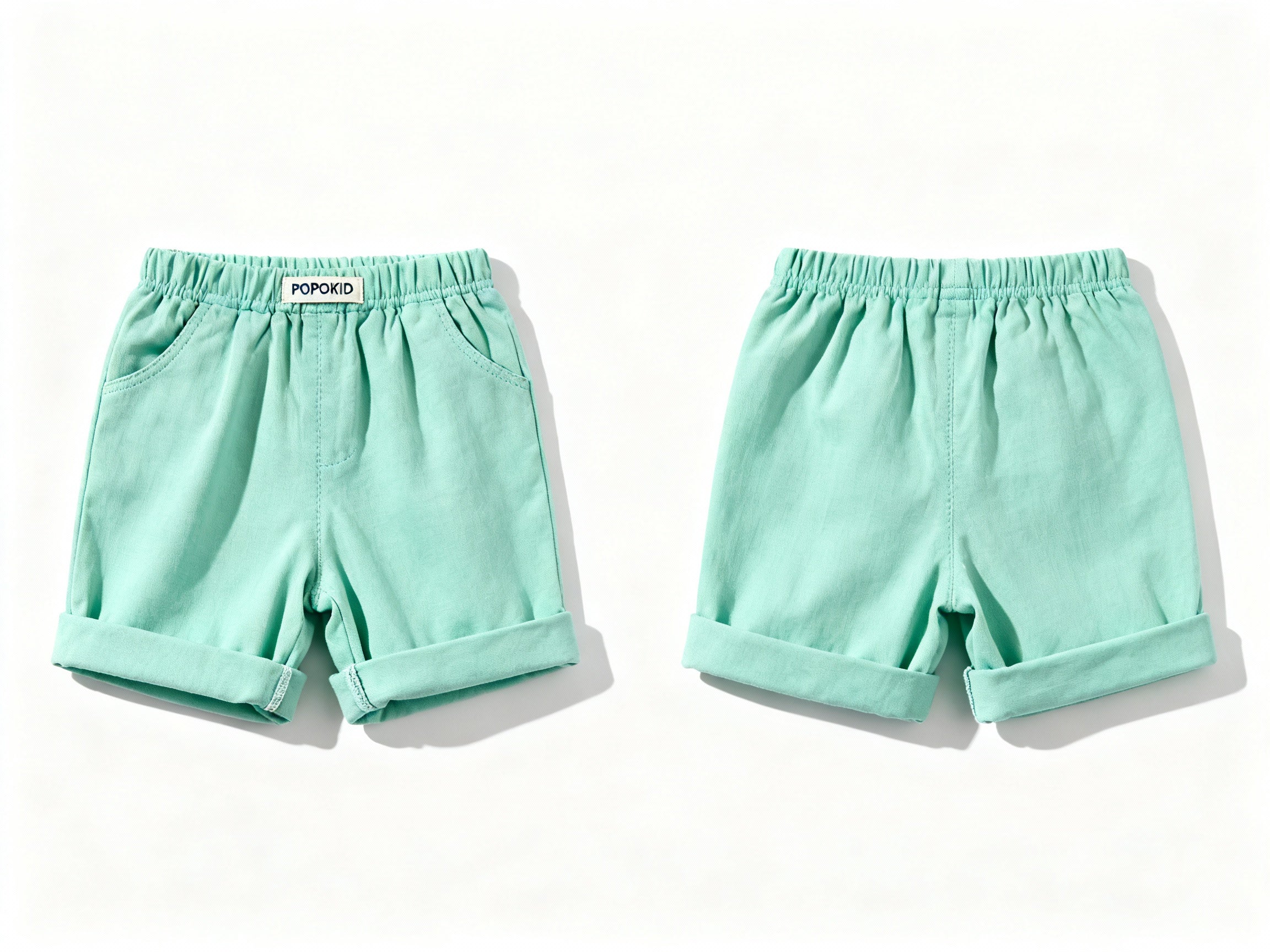 POPOKID Cuffed Summer Easy Shorts