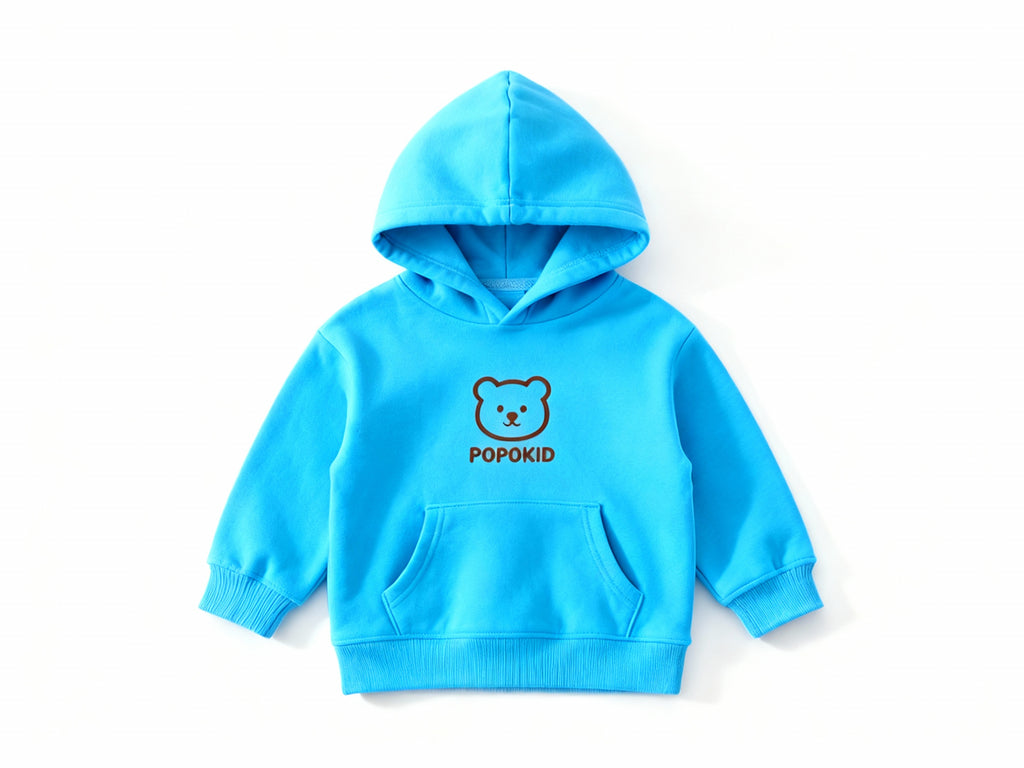 POPOKID Bear Logo Kids Hoodie