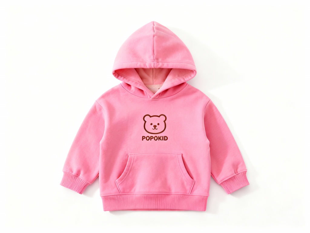 POPOKID Bear Logo Kids Hoodie
