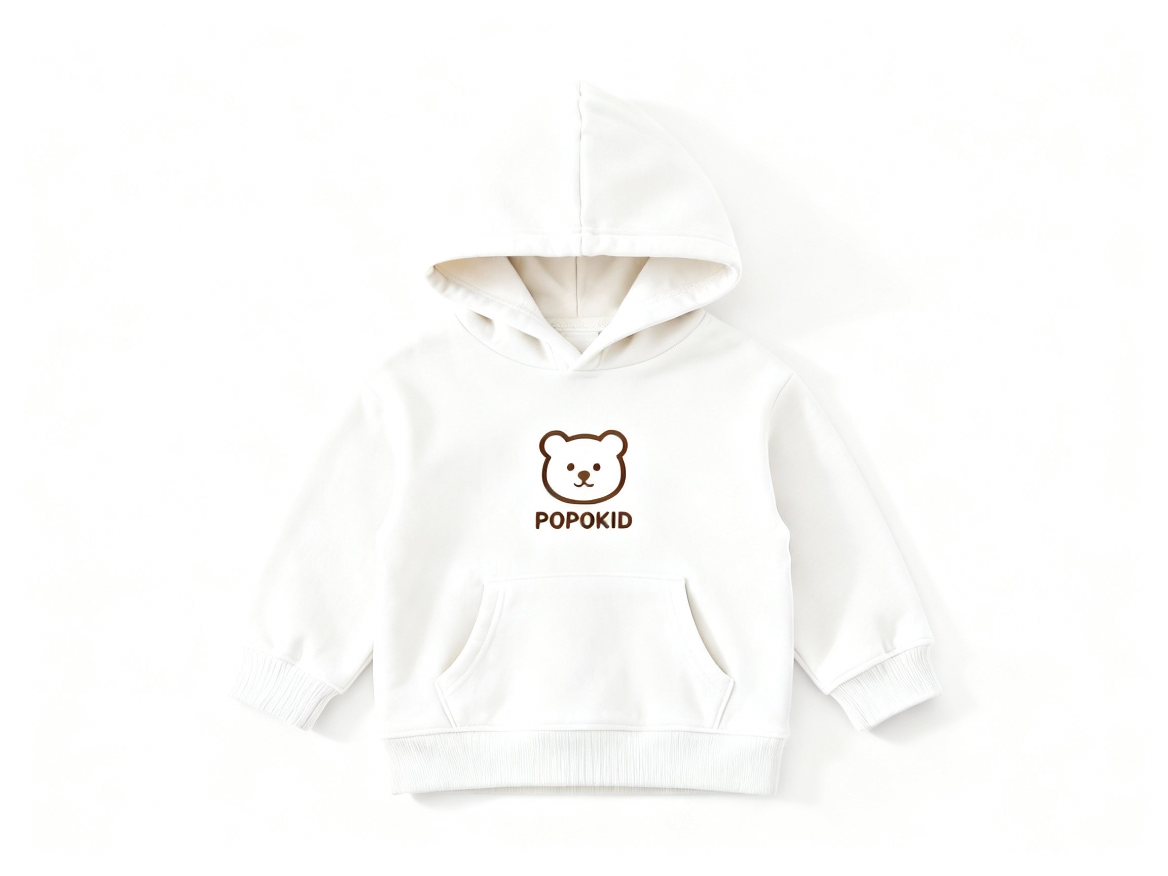 POPOKID Bear Logo Kids Hoodie