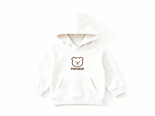 POPOKID Bear Logo Kids Hoodie