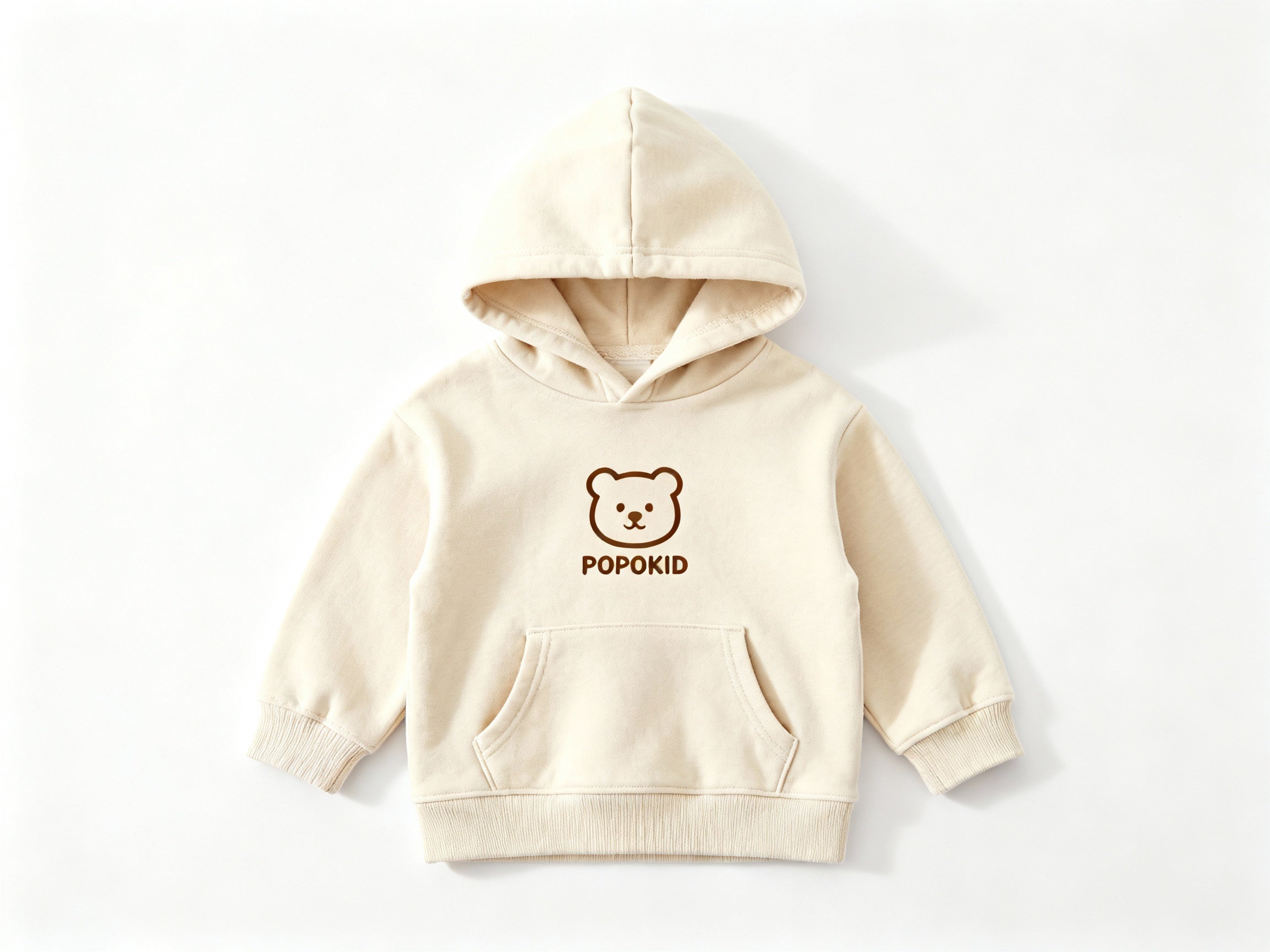 POPOKID Bear Logo Kids Hoodie